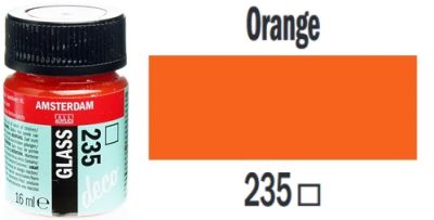 Amsterdam glass deco farba do szkla 16 ml 235 orange sloik-0